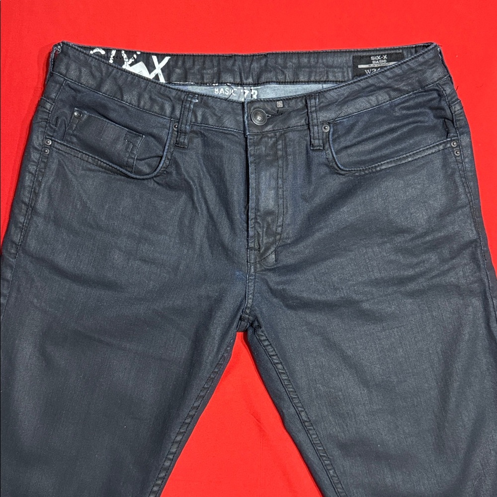 Buffalo David Bitton Dark Gray Slim Straight Jeans